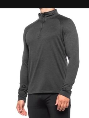 Men's Skora Brushed Honeycomb Shirt Quarter Zip Neck Long Sleeve XL NWT